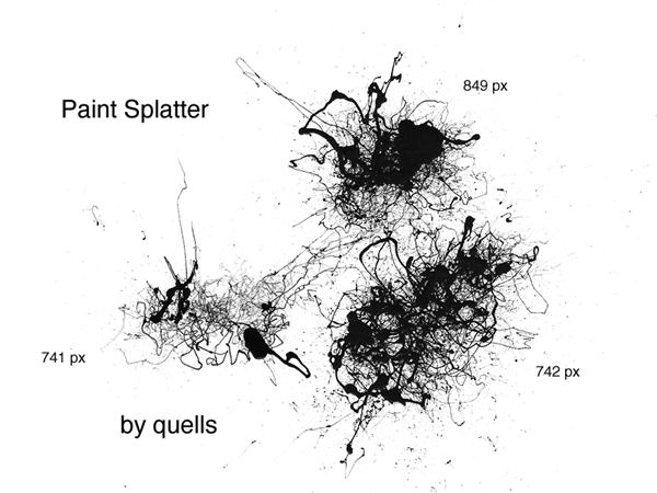 paint splatter brushes from deviantart