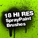 Spray
 Paint Splatter Brushes by itsJ2o photoshop resource collected by psd-dude.com from deviantart