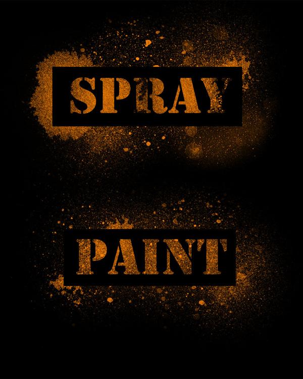 Spray
 Paint by FiroTechnics photoshop resource collected by psd-dude.com from deviantart