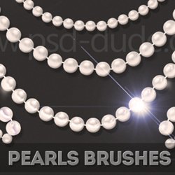 Pearls Jewelry Brushes for Photoshop psd-dude.com Resources