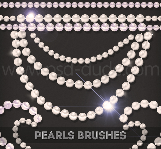 Pearl Necklace Photoshop Brushes