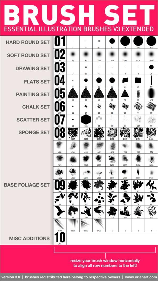 Illustration Painting Brushes