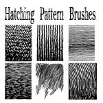 Pen and Ink Hatching Brushes by bozoartist photoshop resource collected by psd-dude.com from deviantart