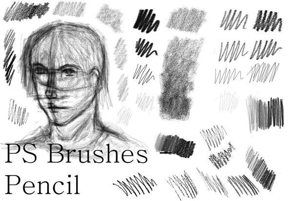 Photoshop Pencil Drawing Brush Set
