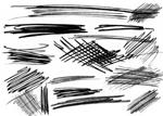 Scribble Brushes by necrosensual-art photoshop resource collected by psd-dude.com from deviantart