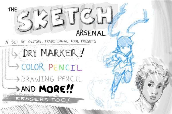 Sketch Pencil Brushes