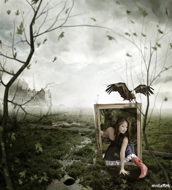 The Photo Frame Girl Photoshop Manipulation