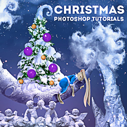 Merry Christmas Photoshop Tutorials for Winter Holidays psd-dude.com Resources