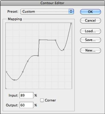 How to adjust the contour settings in Photoshop