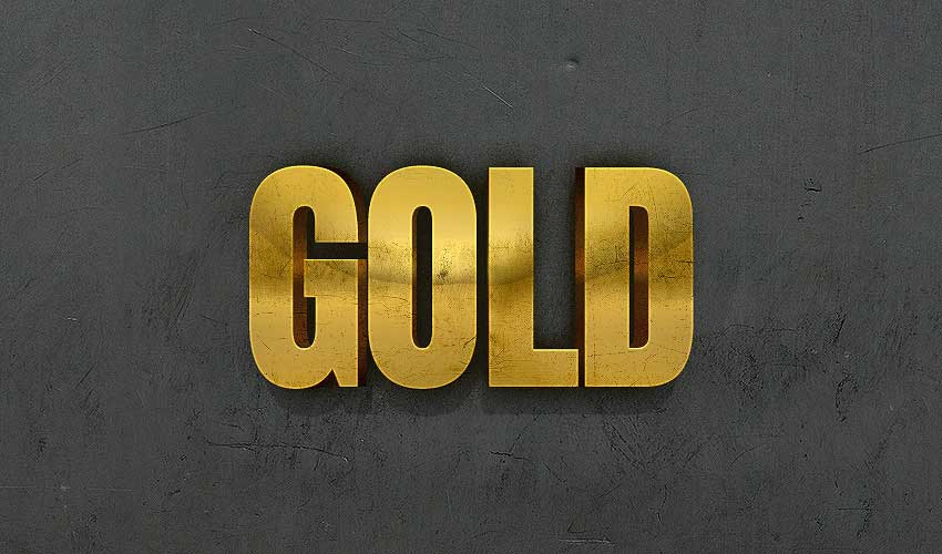  How to Create a 3D Gold Text Effect With Photoshop Layer Styles
