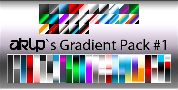 AKLPs
 Gradient Pack 1 by AKLP photoshop resource collected by psd-dude.com from deviantart