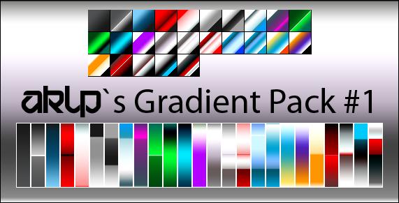 AKLPs
 Gradient Pack 1 by AKLP photoshop resource collected by psd-dude.com from deviantart