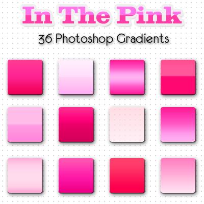 In
 The PiNk Gradient Set by kittenbella photoshop resource collected by psd-dude.com from deviantart