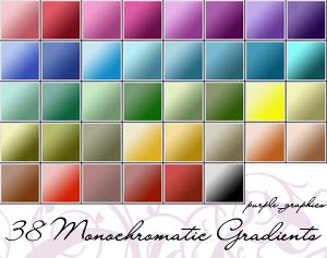 Monochromatic
 Gradients by purple-graphics photoshop resource collected by psd-dude.com from deviantart