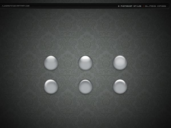 Glass
 Orb Styles by kjherstin photoshop resource collected by psd-dude.com from deviantart