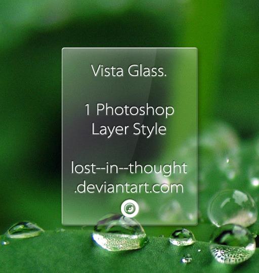 Vista
 Glass Style by lost--in--thought photoshop resource collected by psd-dude.com from deviantart