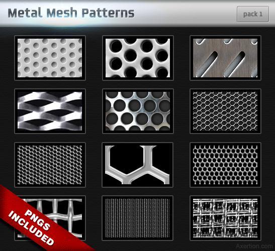 Metal Mesh Patterns for Photoshop