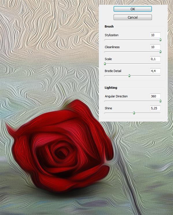 Oil Painting Filter in Photoshop CS6 Tutorial