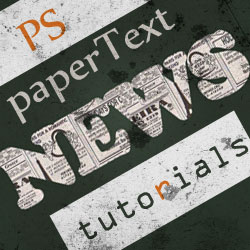Amazing Paper Text Photoshop Tutorials psd-dude.com Resources