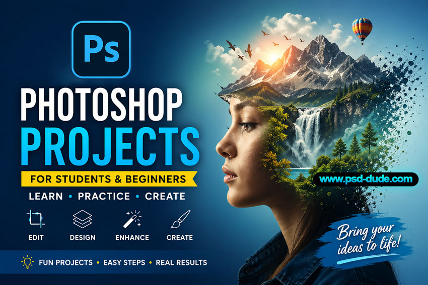 Photoshop Projects psd-dude.com Resources