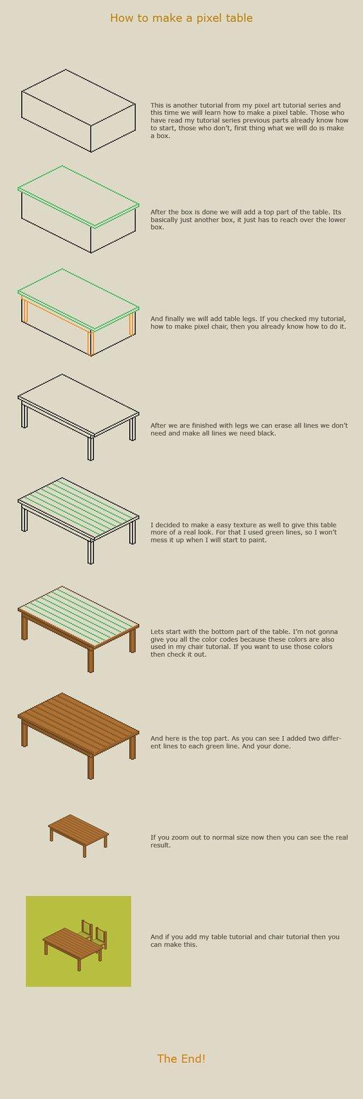 Create a Pixel Table Tutorial for Newbies