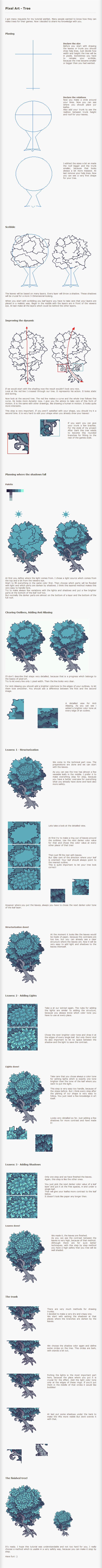 Pixel Art How to Create a Tree
