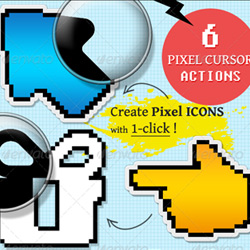 <span class='searchHighlight'>Pixel</span> Cursor Icon Creator psd-dude.com Resources