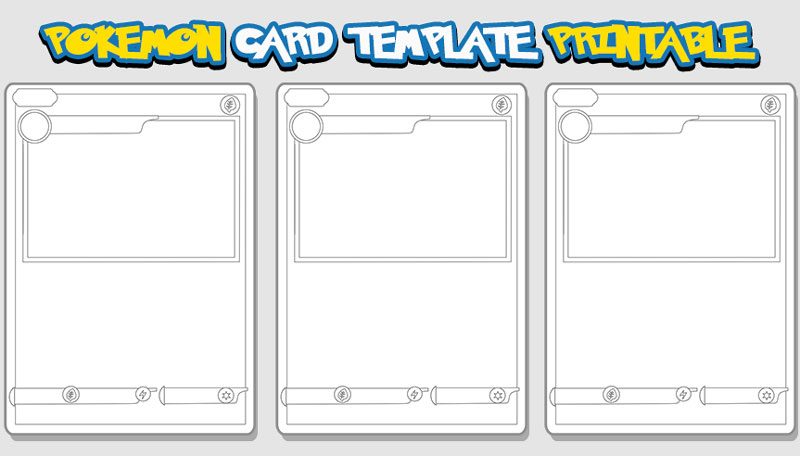 Pokemon Card Template Printable PSDDude