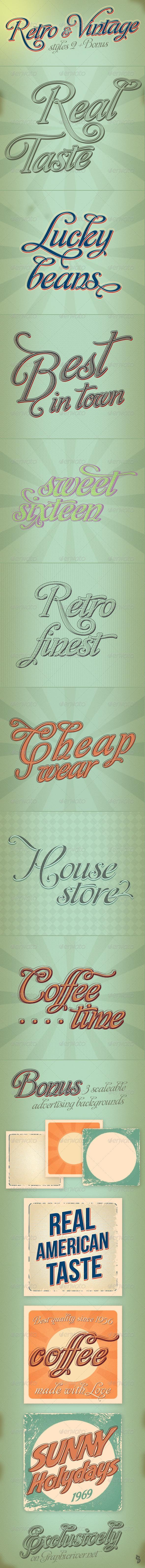 Retro and Vintage Styles