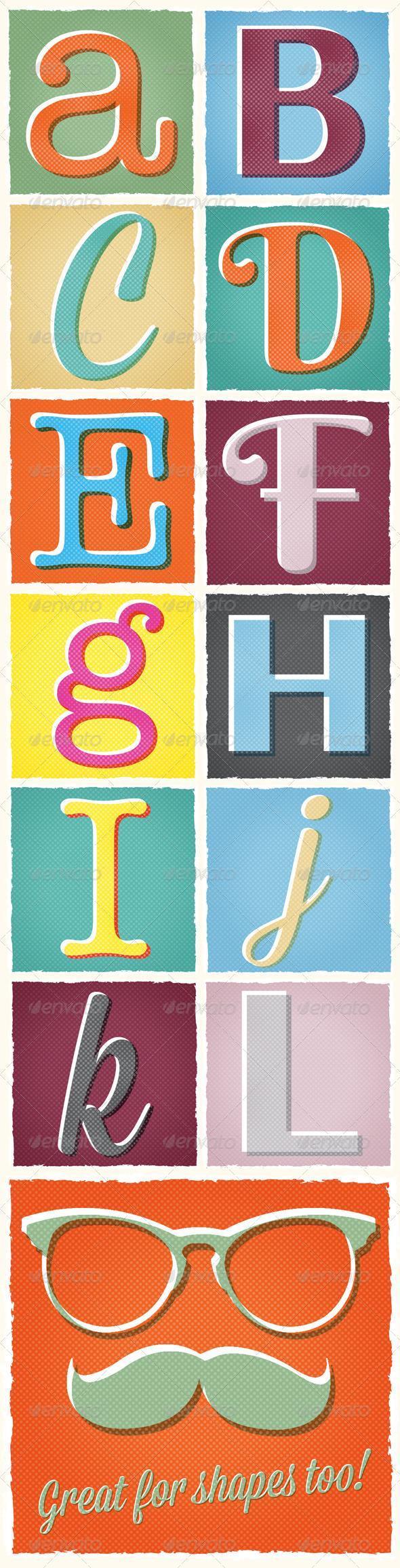 Retro Print Photoshop Text Styles
