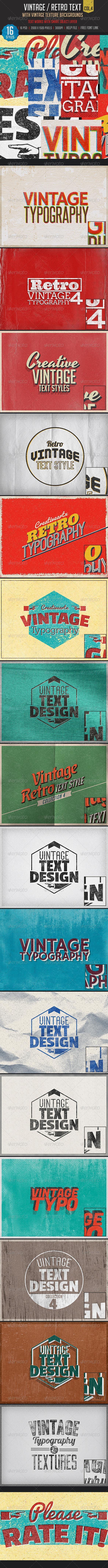 Vintage Typography in Photoshop