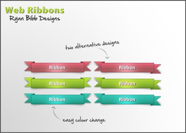 Web
 Ribbons by ryanbdesigns photoshop resource collected by psd-dude.com from deviantart