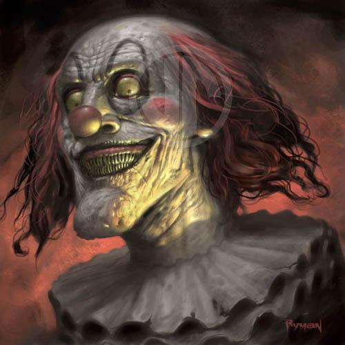 Evil Clown by namesjames photoshop resource collected by psd-dude.com from deviantart