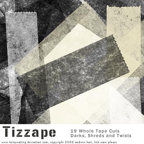 Tizzape Tape Brushes by KeepWaiting photoshop resource collected by psd-dude.com from deviantart