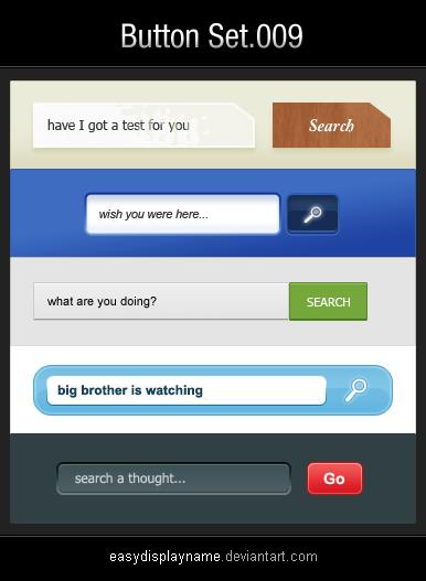 buttons009 search boxes by easydisplayname photoshop resource collected by psd-dude.com from deviantart