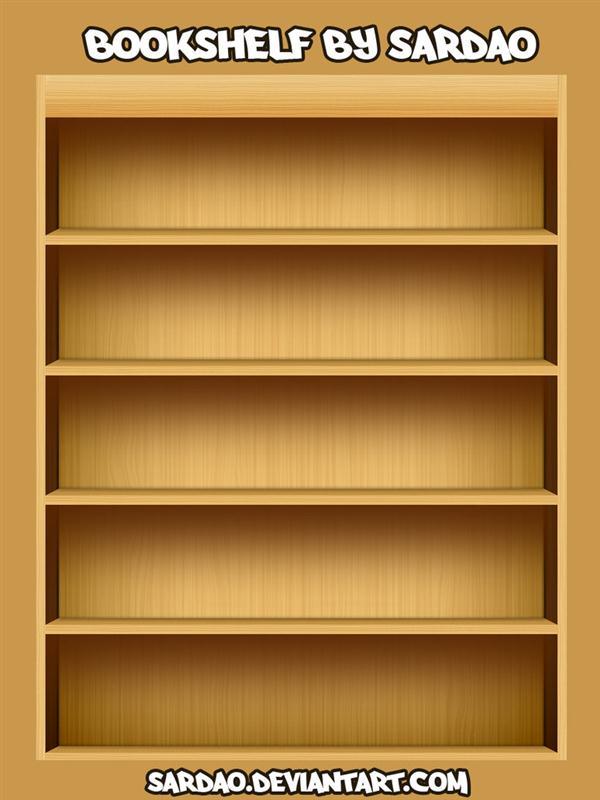 Bookshelf PSD Layered File Free