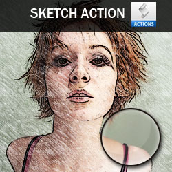 Free Photoshop Sketch Action psd-dude.com Resources