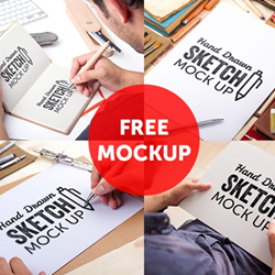 Sketchbook PSD Mockups to Display Your <span class='searchHighlight'>Sketches</span> psd-dude.com Resources