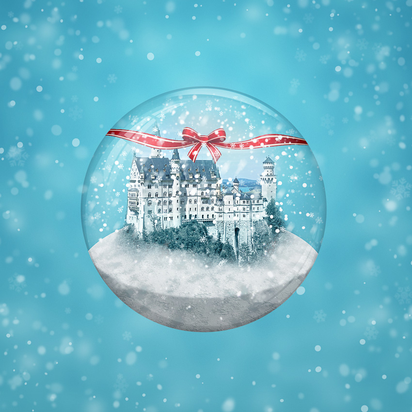 How to Create a Winter Snow Globe in Adobe Photoshop