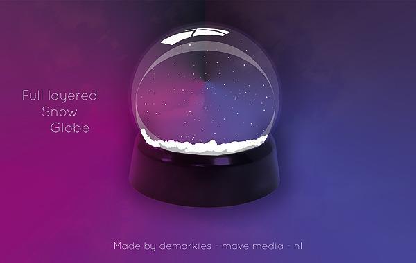 Snow Globe PSD Free Download