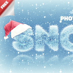 Ice and <span class='searchHighlight'>Snow</span> Photoshop Text Style Freebie psd-dude.com Resources