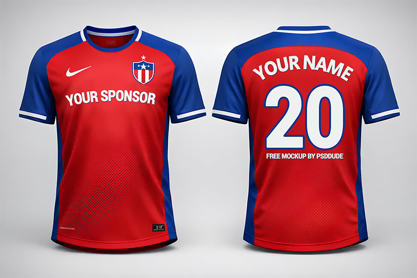 Soccer Jersey Mockup psd-dude.com Resources