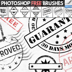 Rubber Stamp Brushes for Photoshop psd-dude.com Resources