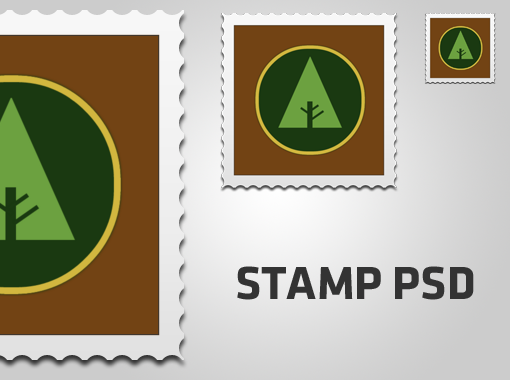 Free PSD Stamp Template