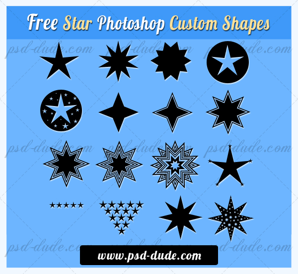 Star Shapes for Photoshop