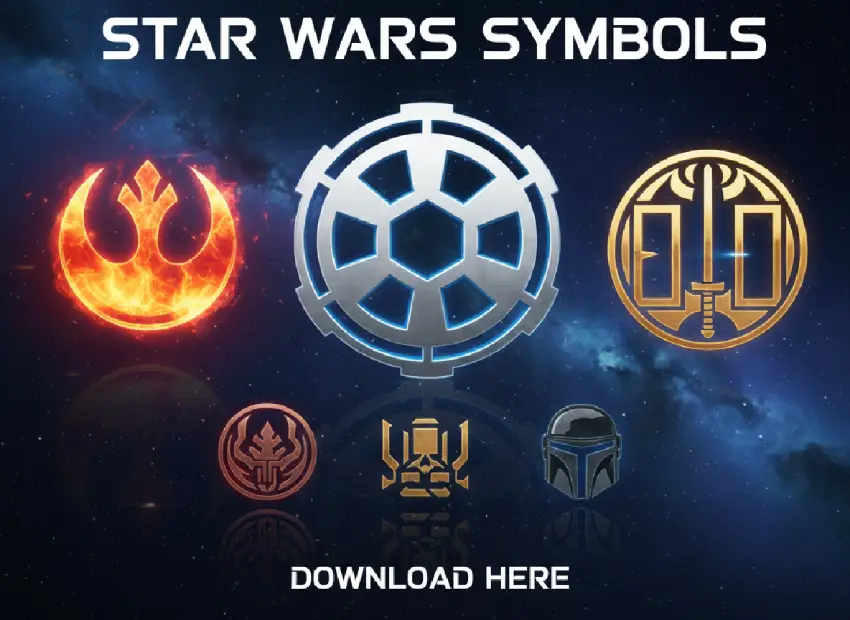 Star Wars Symbols psd-dude.com Resources