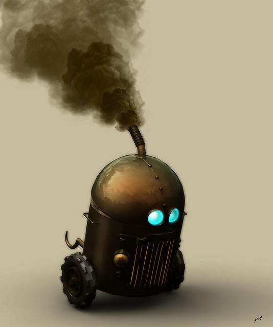 Steampunk robot by rajkamalaich photoshop resource collected by psd-dude.com from flickr