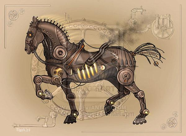 Steam
 Horse by Vermin-Star photoshop resource collected by psd-dude.com from deviantart