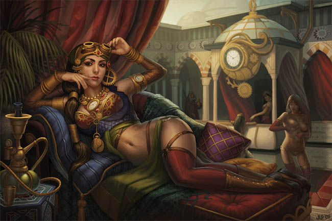 The Steampunk Harem by  photoshop resource collected by psd-dude.com from deviantart
