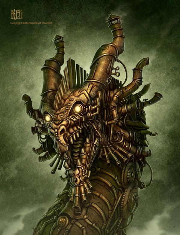 Steampunk
 Dragon by kerembeyit photoshop resource collected by psd-dude.com from deviantart